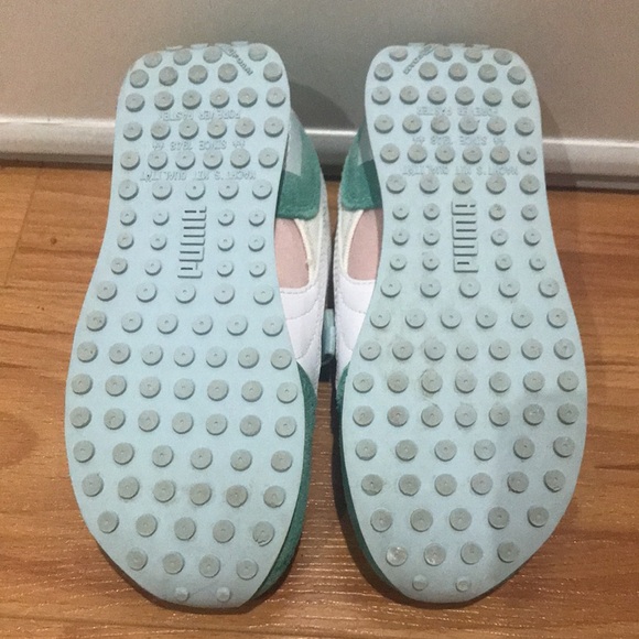 Puma Kids Shoes - Mint Green and Pink - Picture 4 of 4